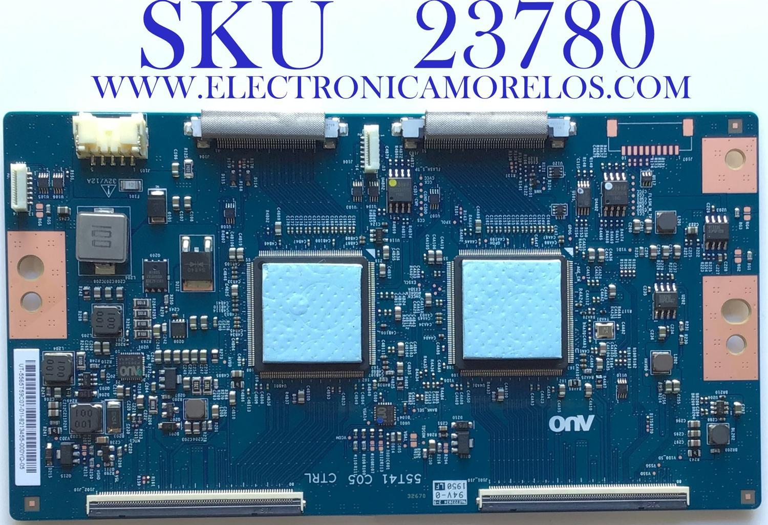 T-CON PARA TV SONY 4K UHD HDR SMART TV / NUMERO DE PARTE 5565T59C07 / 55.65T59.C07 / 55T41 C05 CTRL / 55T41-C05 / PANEL YDAF065DNU01 / DISPLAY T650QVN08.9 / MODELO XBR-65X950H / XBR65X950H