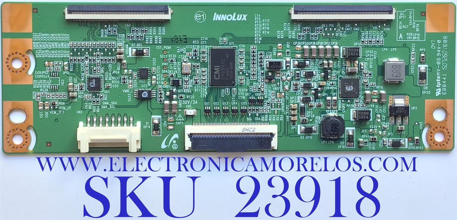 T-CON PARA TV SAMSUNG / NUMERO DE PARTE 6CPV694AT353608MK00001 / PANEL CY-HH058BGNV1H / MODELO UN58H5202AFXZA IS01