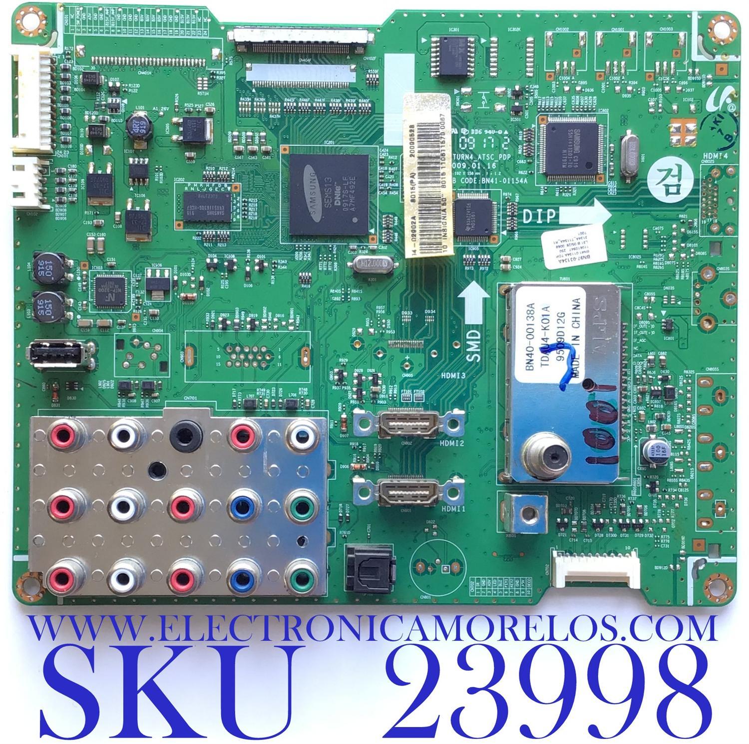 MAIN PARA TV INSIGNIA / NUMERO DE PARTE  BN94-02902A / BN41-01154A / BN97-03134A / MODELO NS-P502Q-10A