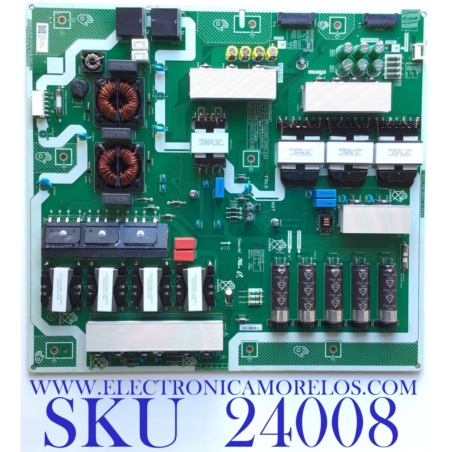 FUENTE DE PODER PARA TV SAMSUNG / NUMERO DE PARTE  BN44-01084A / L75PU_TSM / BN4401084A / PANEL CY-TR065FLAVCH  / MODELOS QN65LST7TAFXZA AA01 / QN75LST7TAFXZA AA01