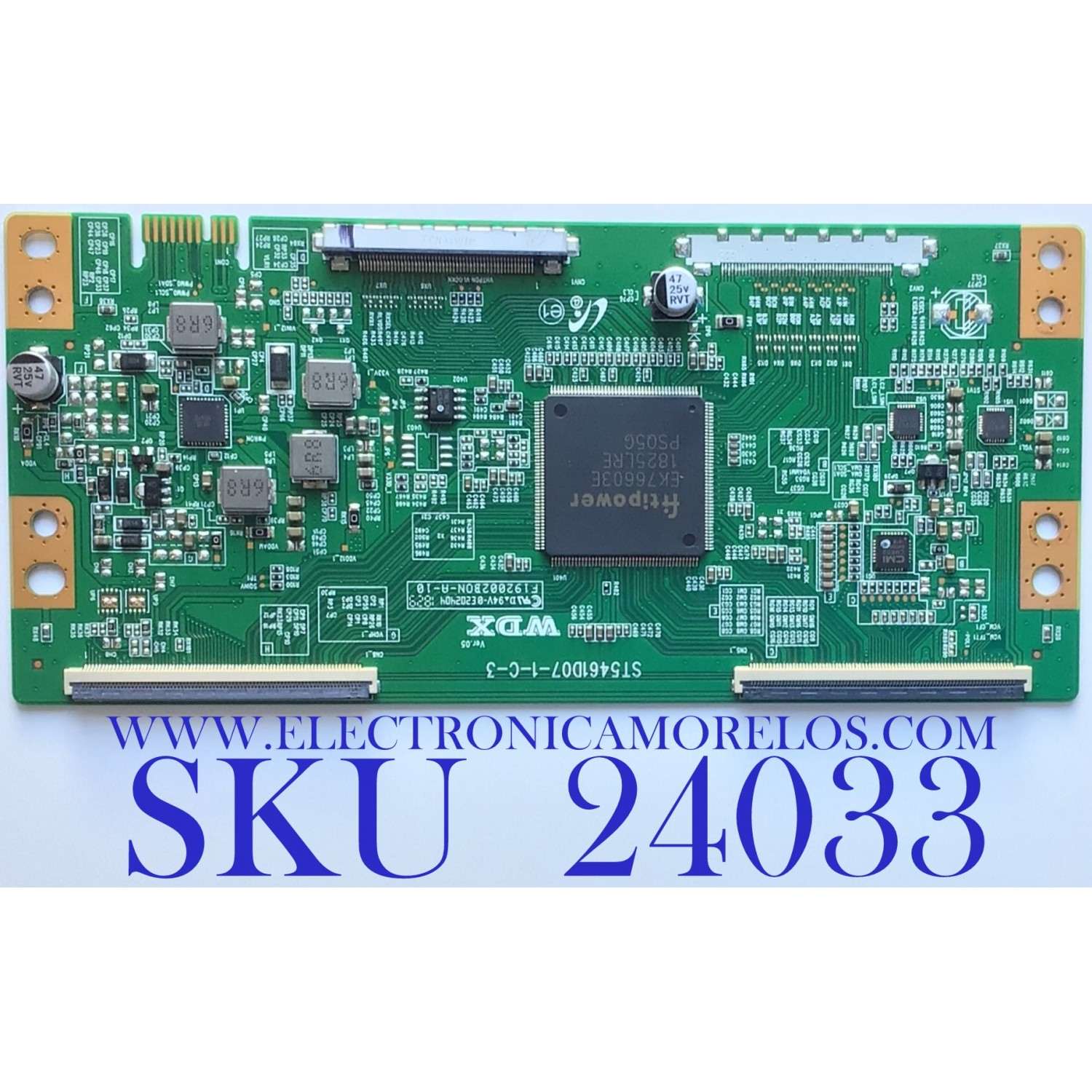 T-CON PARA TV ELEMENT / NUMERO DE PARTE  6S280MG0U011 / ST5461D07-1-C-3 / PANEL ST5461D07-1-XR-2 / MODELO E4STA5517
