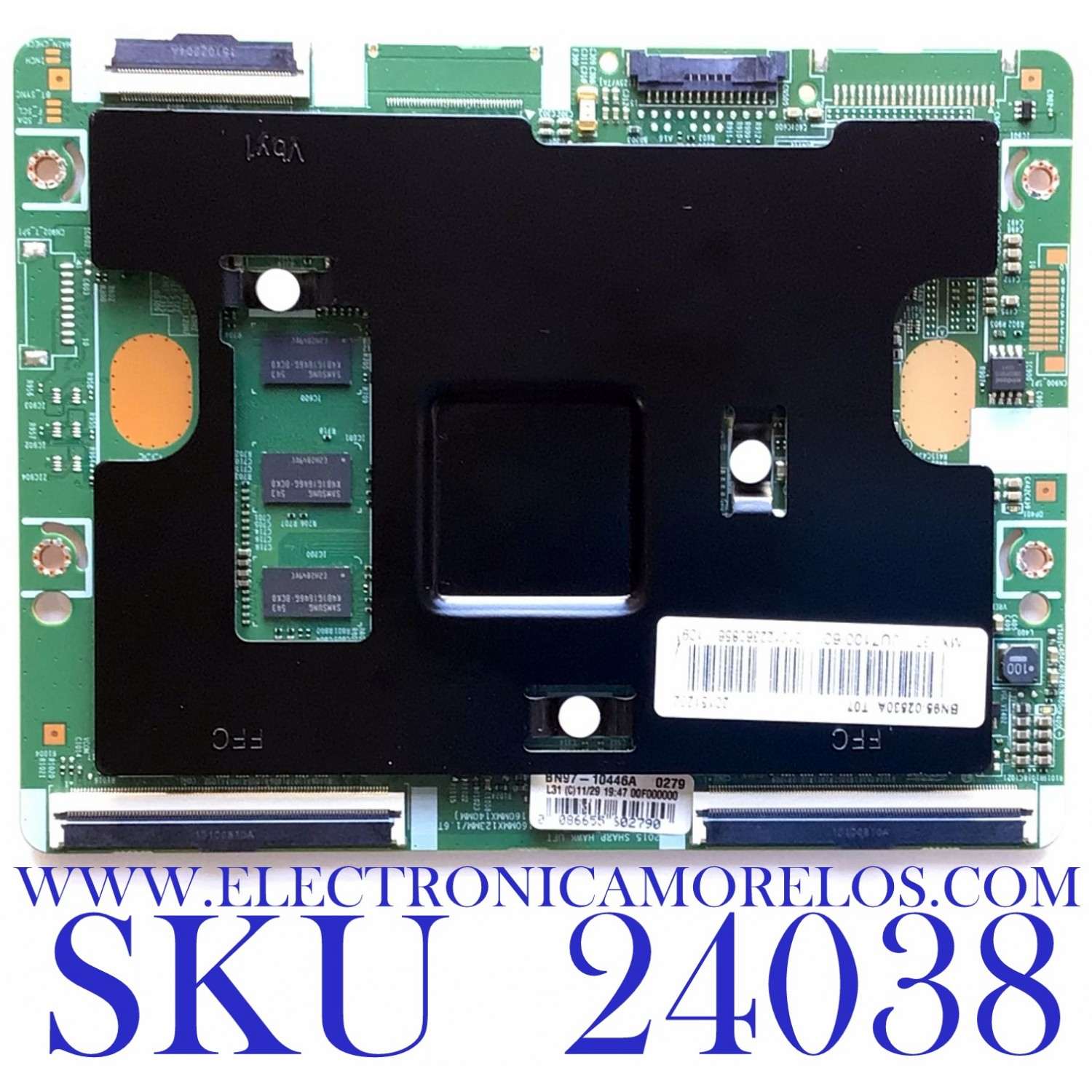 T-CON PARA TV SAMSUNG / NUMERO DE PARTE  BN95-02530A / BN41-02291A / BN97-10446A / PANEL CY-TJ060FGSV1H / MODELO UN60JS8000FXZA MD01