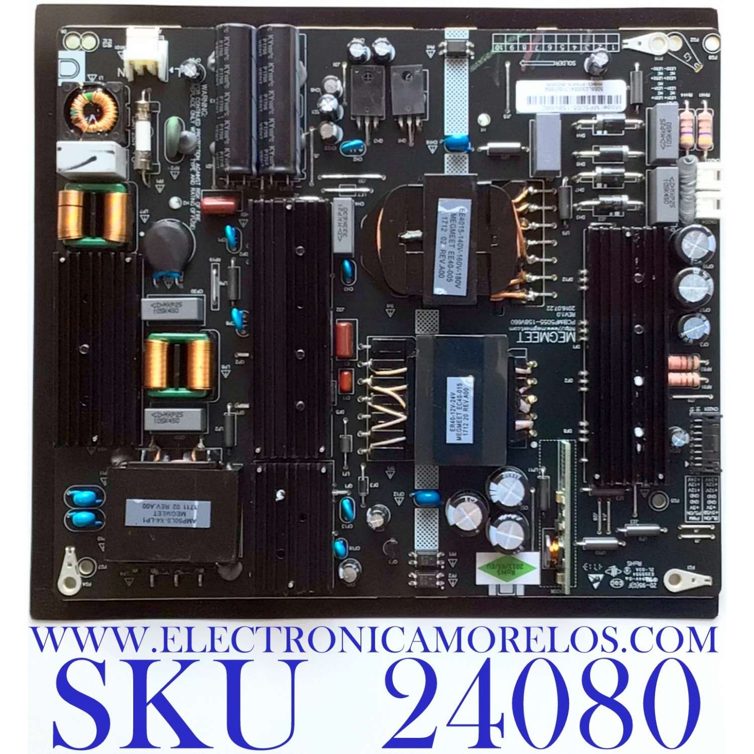 FUENTE DE PODER PARA TV ELEMENT / NUM DE PARTE MP5055-158V660 / 890-PM3-5055 / E25554 / MP5055-158V660 REV:1.0 / PANEL T500-0UK-DLED / T550-0UK-DLED / DISPLAY T550QVN05.0 / MODELOS EL4KAMZ5517T LE-55GUK-A1 / EL4KAMZ5017T LE-50GUK-A1 / WA55UFA1001 G0V0Q