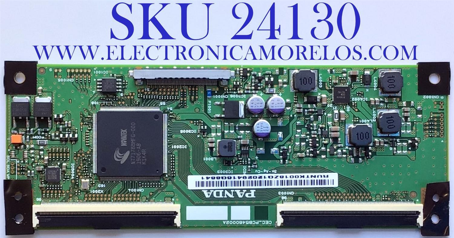 T-CON PARA TV VIZIO / ONN / NUMERO DE PARTE RUNTK0018ZG / CEC_PCB5460002A / PCB5460002A / RUNTK0018 ZG / PANEL'S TPT5500F2-PU2L03.Q REV:S03J / TPT550F2-PU2L03.Q REV:S03M / DISPLAY LC546PUL2L 03 / MODELOS V555-G1 LTCDYILW / V555-G1 LTCDYILV / ONA55UB19E06