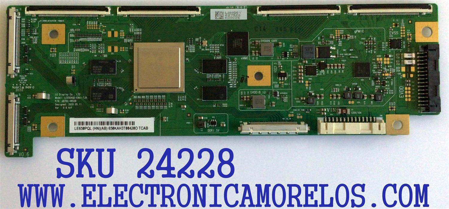 T-CON PARA TV LG OLED / NUMERO DE PARTE 6871L-6275D / 6870C-0852B / 6275D / PANEL AC650AQL CNA1_RS / MODELOS OLED65CXAUA / OLED65CXAUA.DUSQLJR / OLED65CXPUA.DUSQ / OLED65CXPUA.DUSQLJR 