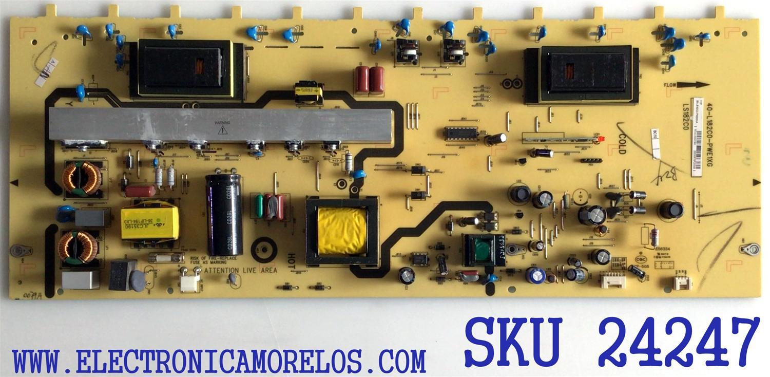 FUENTE BACKLIGHT PARA TV TCL / NUMERO DE PARTE 08-LS182C0-PW200AA / 40-L182C0-PWC1XG / 40-L182C0-PWE1XG / LS182C0 / PANEL LTA400HA05-X02 / MODELO L40FHDF11TA TBAA