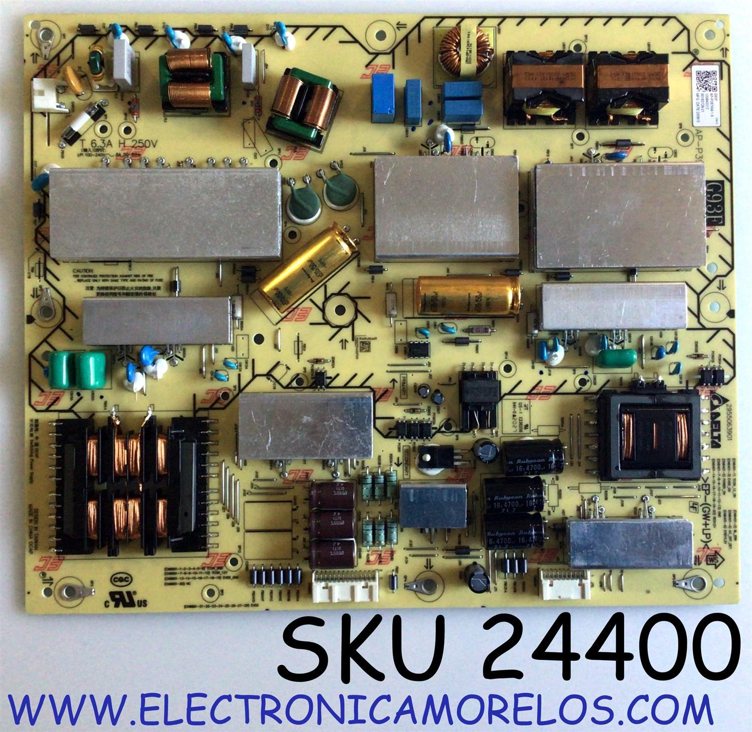 FUENTE DE PODER PARA TV SONY OLED / NUMERO DE PARTE 100640312 / AP-P397AM-1 / 1-006-403-12 / AP-P397AM-1 A / 2955063901 / PANEL YDAS055UNG01 / LE480AQP / MODELOS XBR-48A9S / XBR48A9S / XBR55A8H / XBR-55A8H