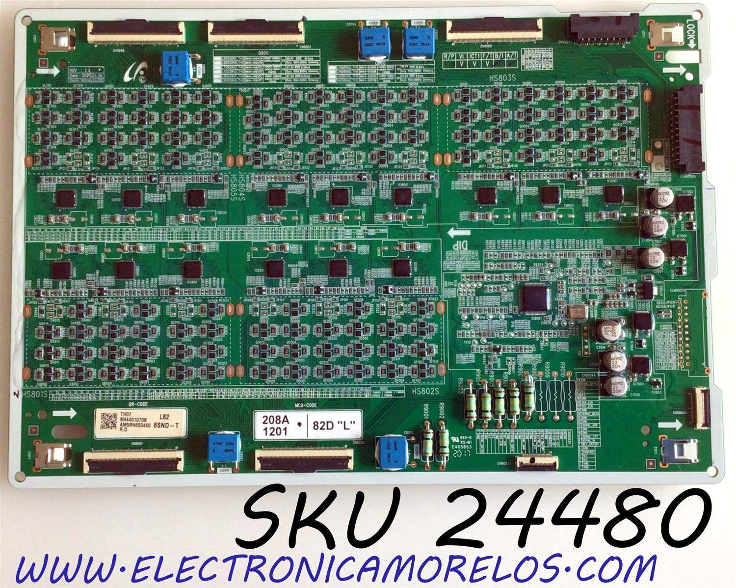 LED DRIVER (L) PARA TV SAMSUNG QLED 8K UHD HDR SMART TV / NUMERO DE PARTE BN44-01070B / L82S8SND_THS / BN4401070B / PANEL'S CY-TT082JMLV1H / CY-TT082JMLV4H / MODELOS QN82Q80 / QN82Q800TAFXZA / QN82Q800TAFXZA FF02