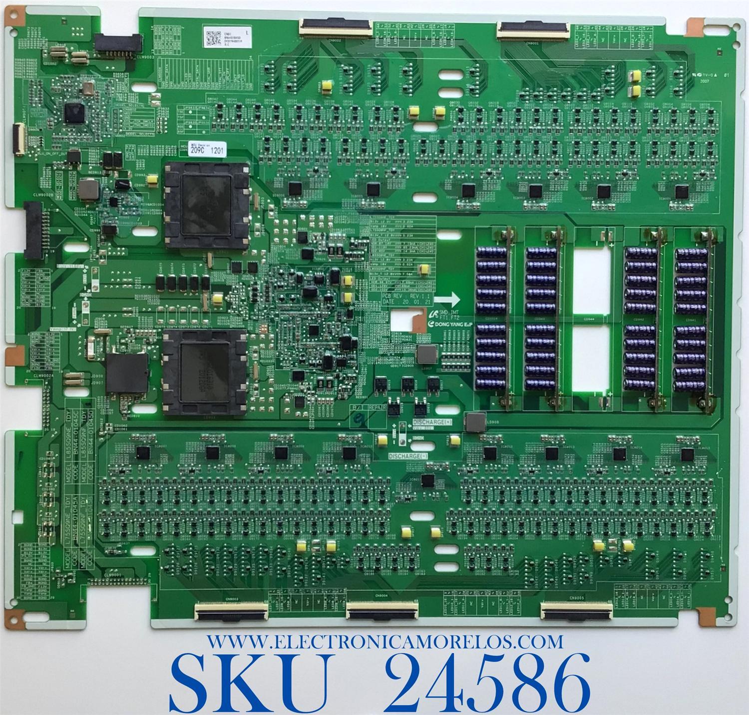 LED DRIVER PARA TV SAMSUNG / NUMERO DE PARTE BN44-01045D / L85SQ9NF_TDY / BN4401045D / DC07N480318 / PANEL CY-TT085JLAV3H NW23 / DISPLAY BN96-50402B / MODELO QN85Q950TSFXZA AC02