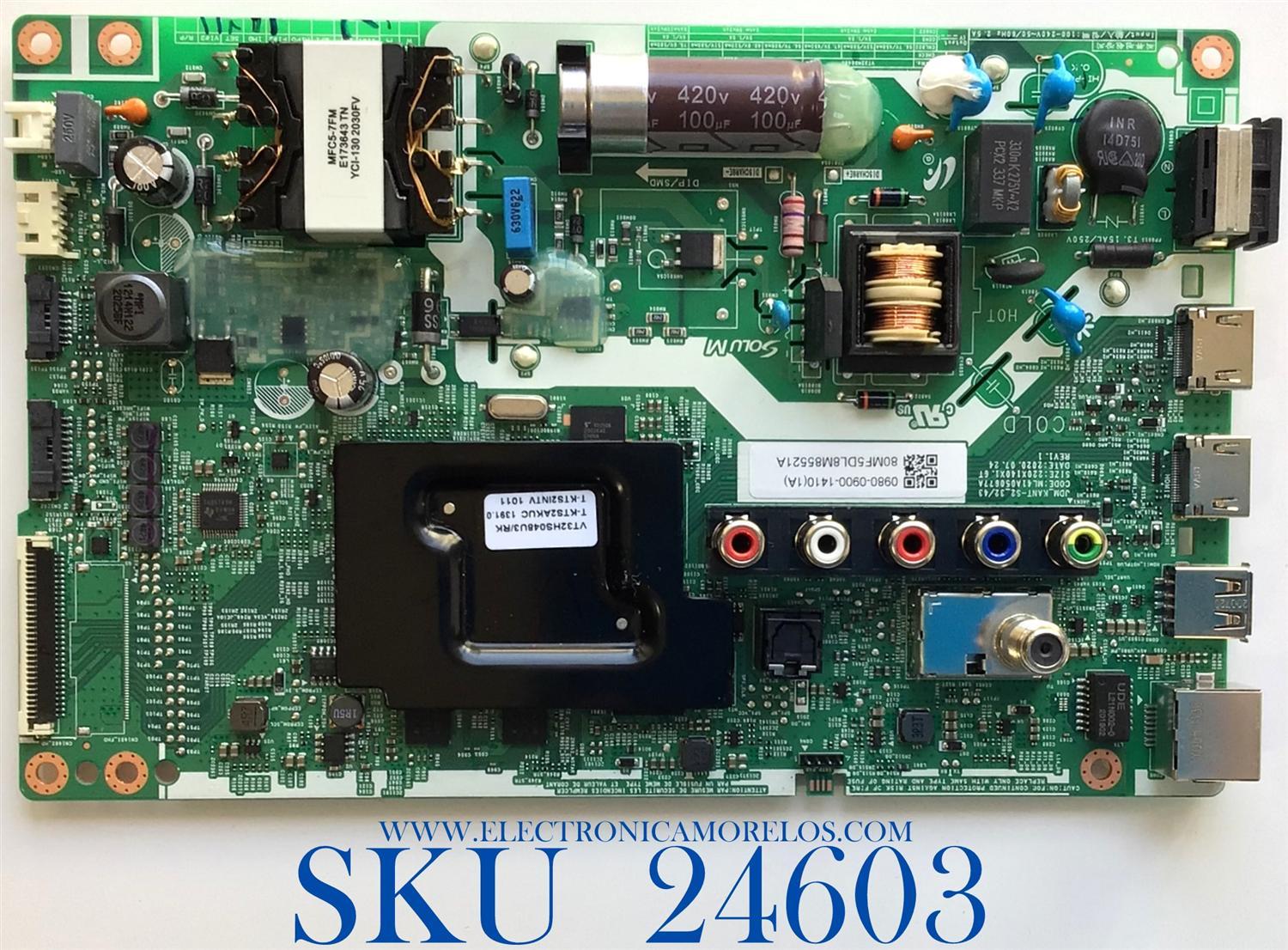 MAIN FUENTE (COMBO) PARA TV SAMSUNG / NUMERO DE PARTE 0980-0900-1410 / ML41A050677A  / 80MF5DL8M85521A / PANEL PT320AT03-3-XC-1 / DISPLAY PT320AT03-3 / MODELO UN32M4500BFXZA VG07