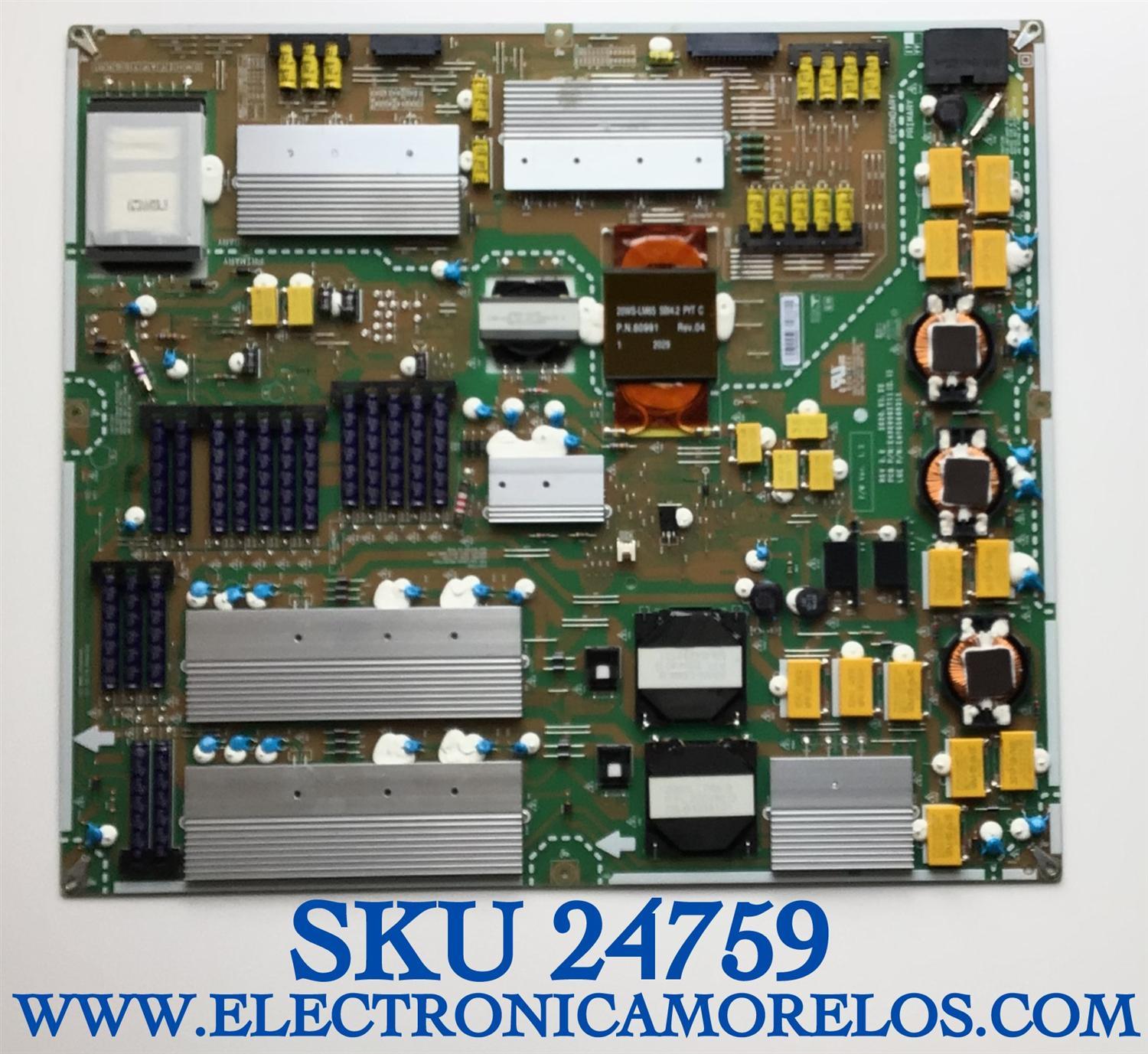 FUENTE DE PODER PARA TV LG NUMERO DE PARTE EAY65689311 / EAX69082711 (2.1) / 65689311 / PANEL AC650AQLWNA1_RS / MODELO OLED65GXPUA.DUSQLJR / OLED65GXPUA