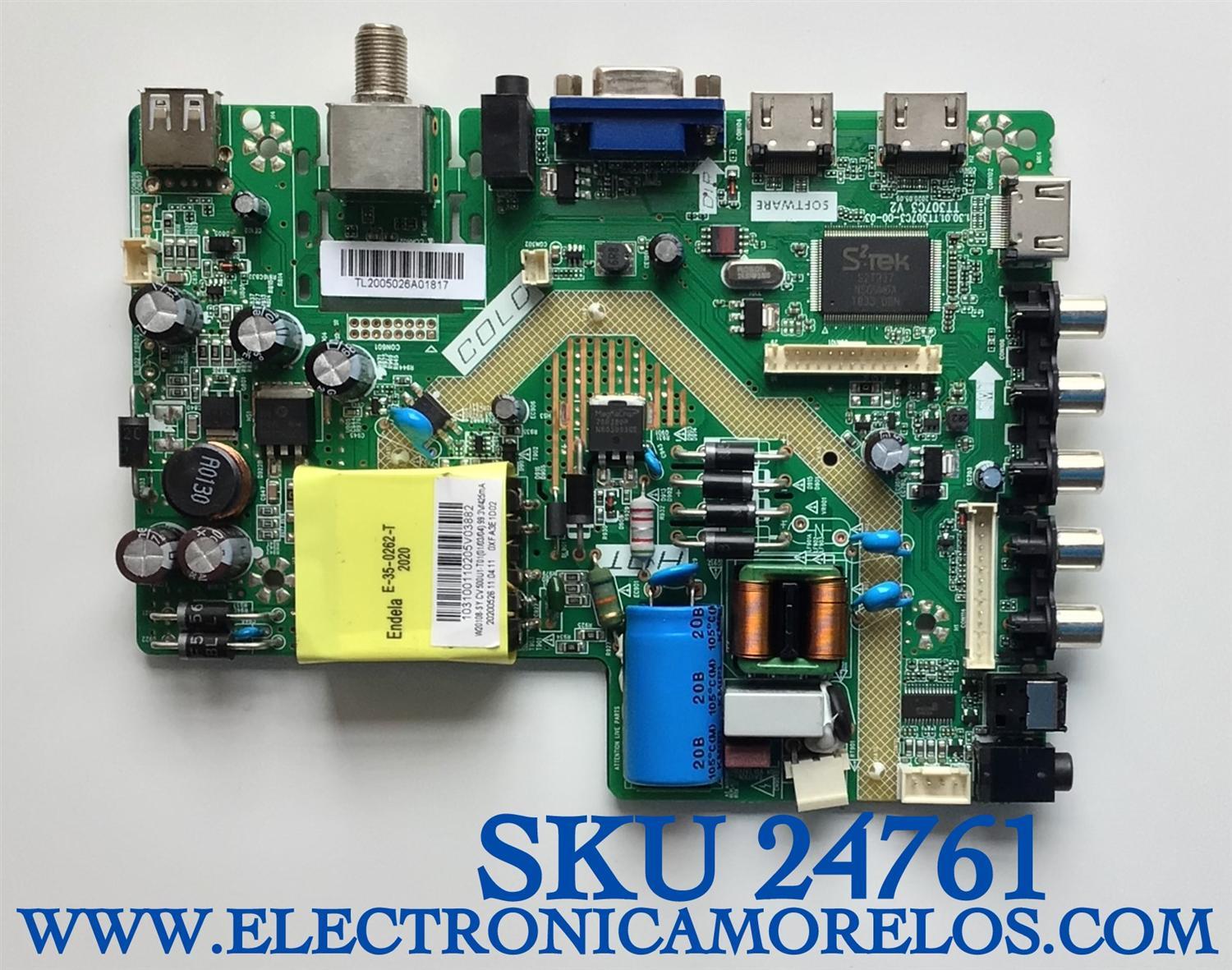 MAIN-FUENTE  PARA TV WESTINGHOUSE RESOLUCION (1920 x 1080) NUMERO DE PARTE W20108-SY / TT307C3  V2 / TL2005026A / 20200526 / 1.30.01.TT307C3-00-03 / CV500U1-T01 / PANEL T500-TAF-DLED / DISPLAY CV500U1-T01 / MODELO WD50FB1200