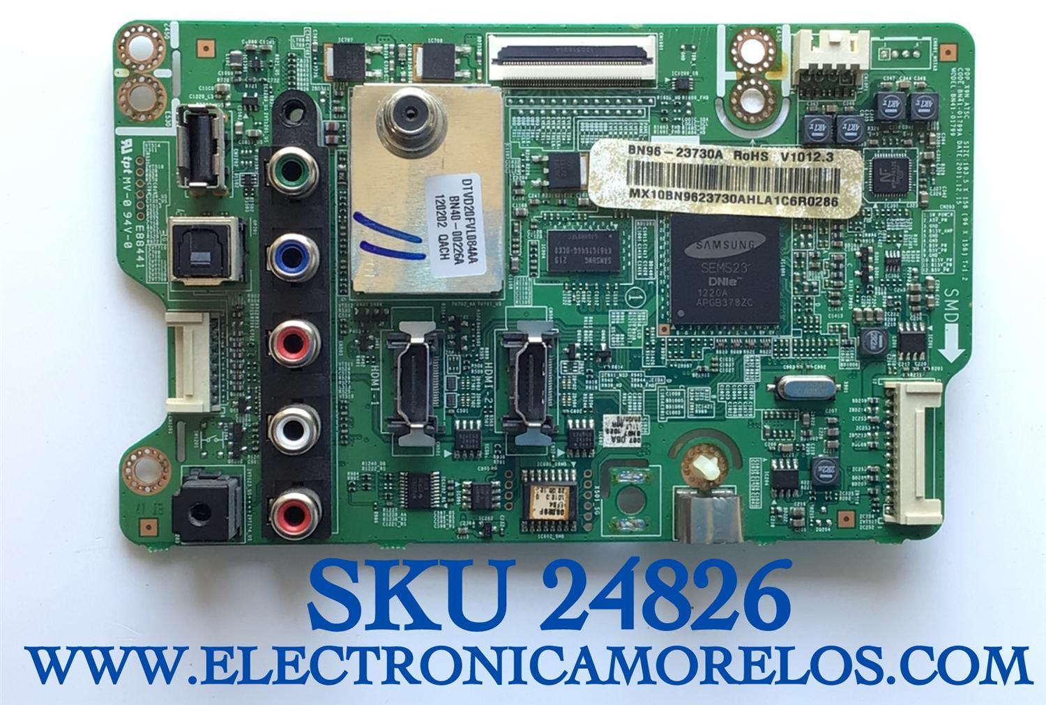  MAIN PARA TV SAMSUNG NUMERO DE PARTE BN96-23730A / BN41-01799A / BN41-01799 / BN9623730A / PANEL S51FH-YB01 / MODELO PN51E535A3FXZA TD04
