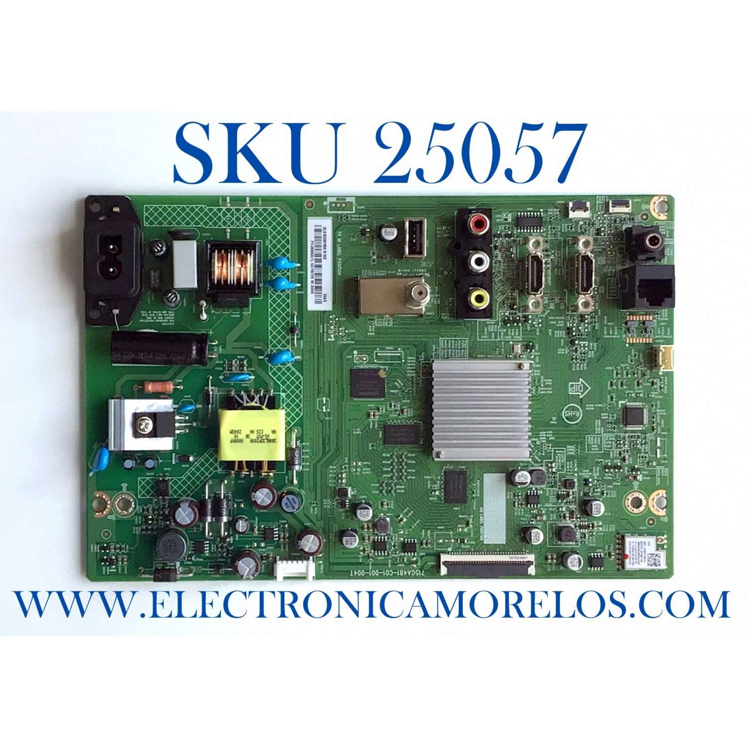 MAIN FUENTE COMBO ORIGINAL PARA TV VIZIO / NUMERO DE PARTE XKCC02K001 / 715GA481-C01-001-004T / (X) XKCC02K001010X / PFJ8KKA7L / PANEL TPT240B2-0LV1D.Q / DISPLAY CC240LV2D VER.02 / MODELO D24F-G1 /  D24F-G1 LTMDQLRW / D24F-G1 LTMDQLRX
