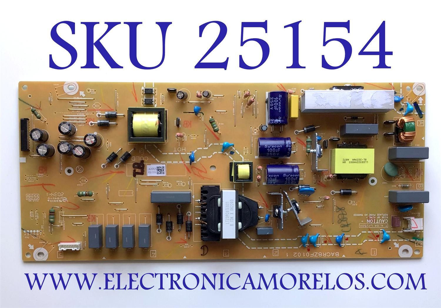FUENTE PARA TV SANYO NUMERO DE PARTE ACR8ZMPWT / BACR8ZF0102 1 / BACR8ZF0102 / P000015306 / MODELO FW65R70F A / 65PFL4864/F7 C