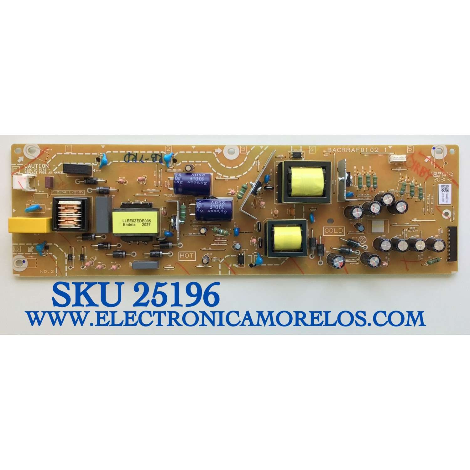FUENTE DE PODER PARA TV PHILIPS / NUMERO DE PARTE ACR1D021 / BACRRAF01 02  1 / P000002708 / ACR1D021 / PANEL UCFR2XT / 55PFL5604/F7  A