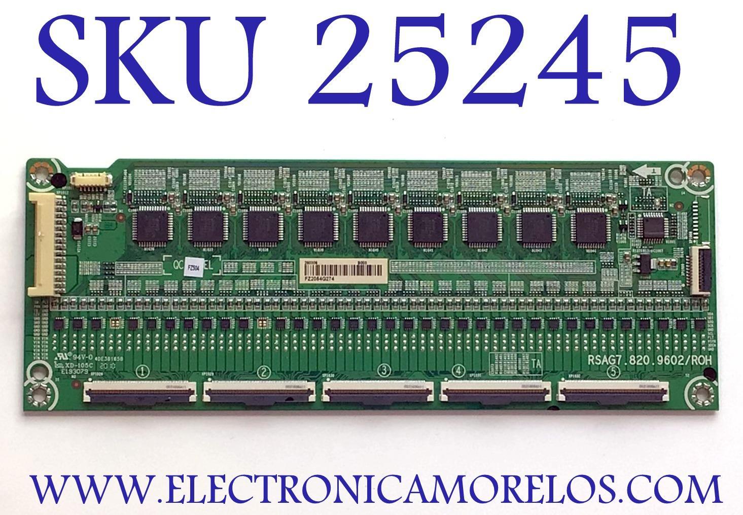 LED DRIVER PARA TV HISENSE 4K ULED QUANTUM (ANDROID) SMART TV / NUMERO DE PARTE 260306 / RSAG7.820.9602/ROH / E193079 / 4DE38165B / PANEL HD550X6U51/S0/FJ/GM/ROH / MODELO 55H9G / 55H9G 55U6FUW