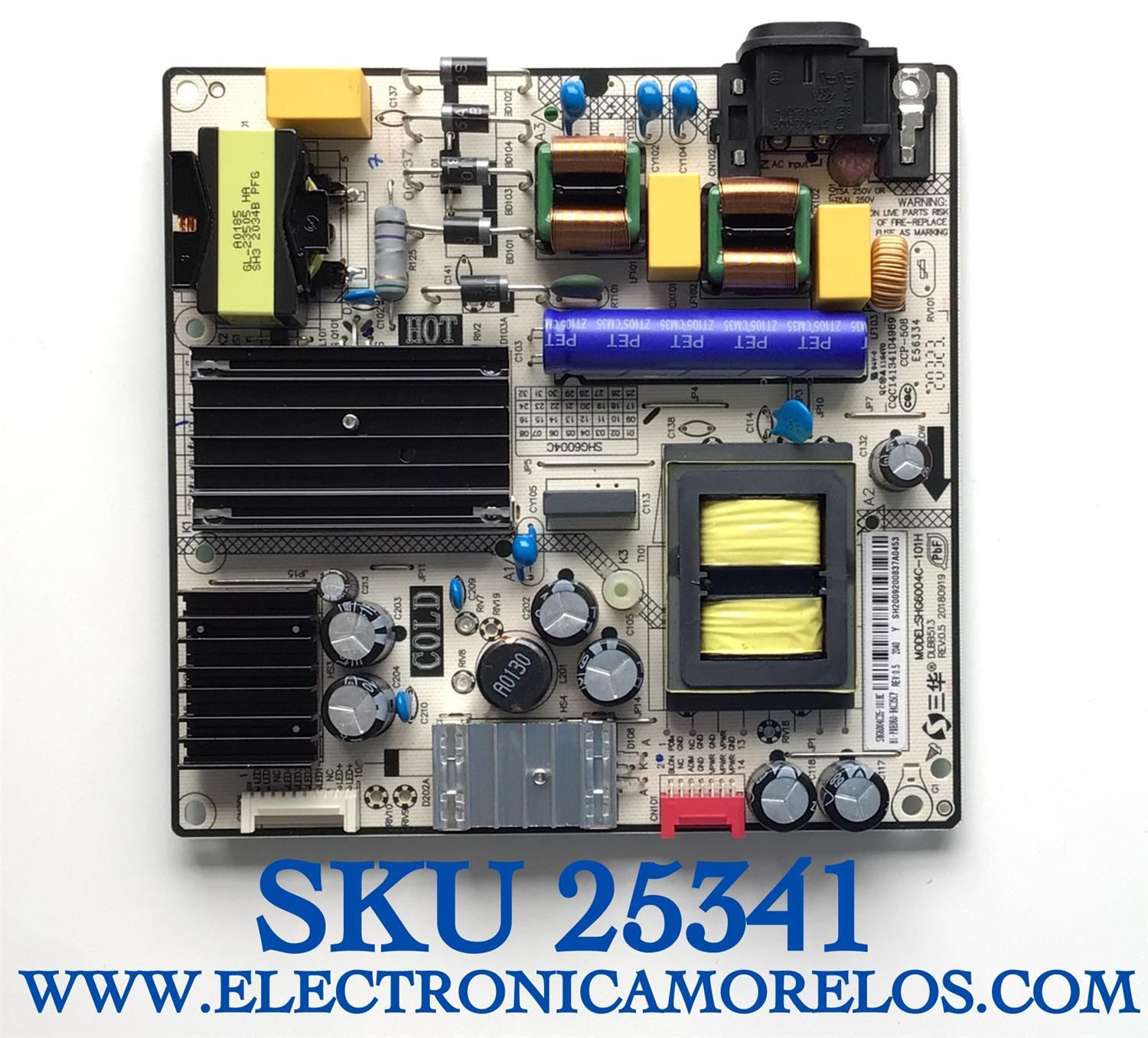 FUENTE PARA JVC / 81-PBE060-H4C35CP / SH6004C-101H / SHG6004C35-101HC / SH2009200837A0762 / ES CHINA Y ES UTILIZADA EN DIFERENTES MARCAS Y MODELOS / ENTRAR A DESCRIPCIÓN DEL PRODUCTO 