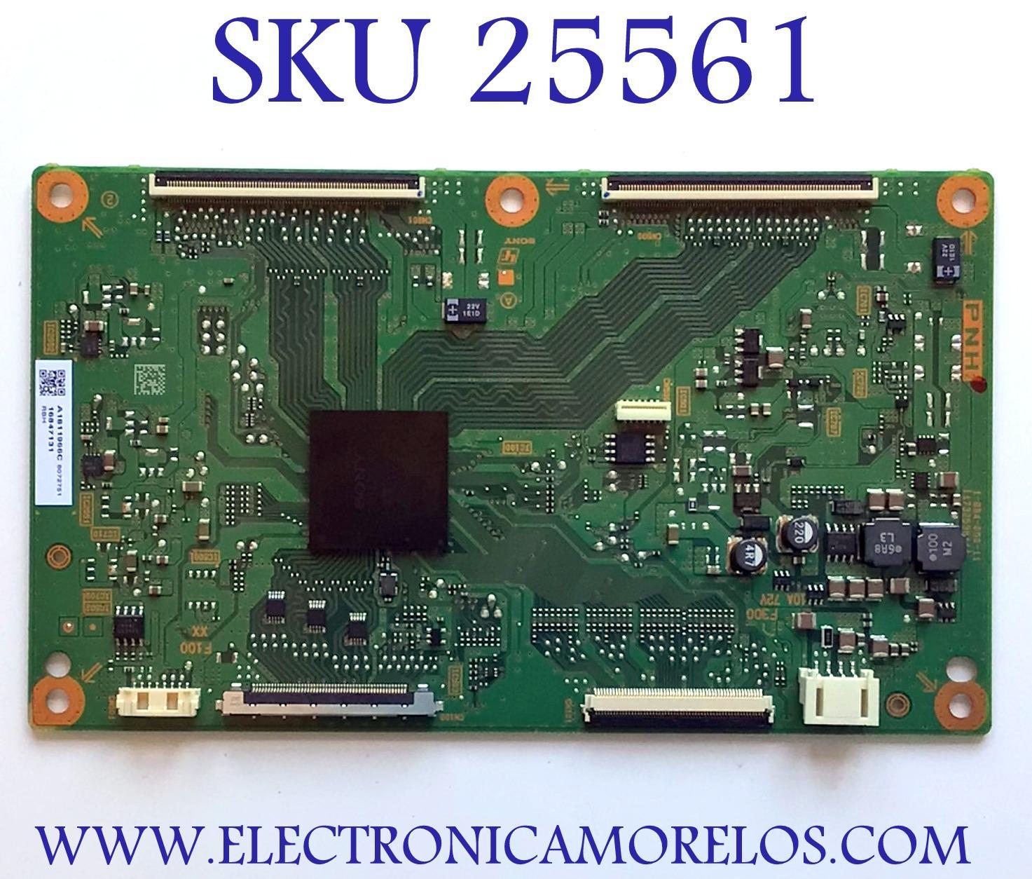 T-CON PARA TV SONY / NUMERO DE PARTE A-1811-966-C / A1811966C / 173253811 / (173253811) / 8072751 / 750N4057-02R / PANEL FHDR600NN01 / MODELO KDL-60EX723