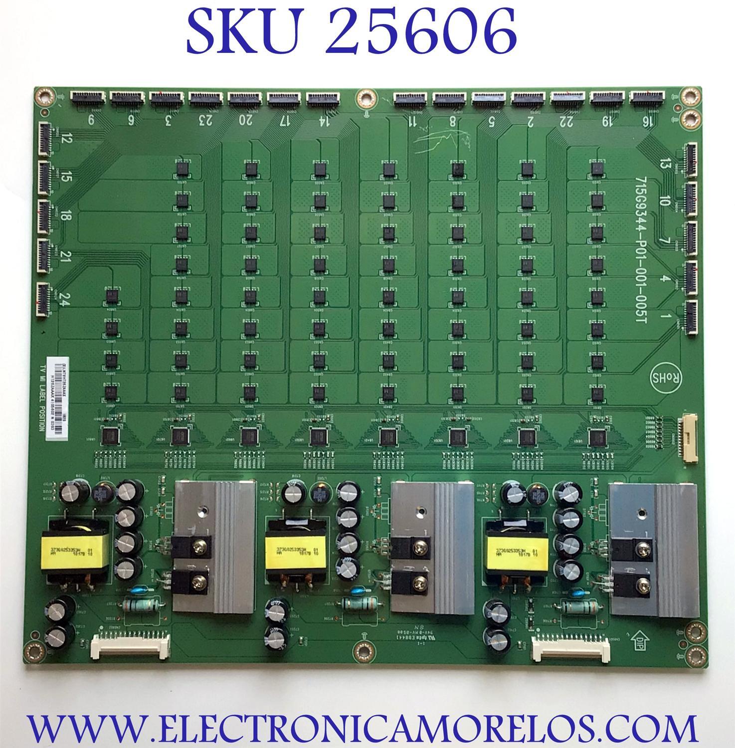 LED DRIVER PARA TV VIZIO / NUMERO DE PARTE LNTVHT26ZAAAX / 715G9344-P01-001-005T / E88441 / HT26ZAAAX / PANEL T750QVF04.1 / MODELO V755-H4 / V755-H4 LBNFB4 / V755-H4 LBNFB4KW