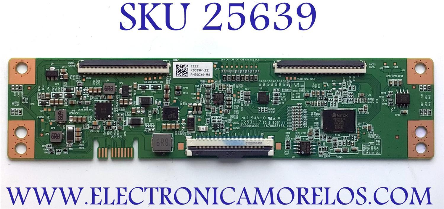 T-CON PARA TV RCA NUMERO DE PARTE K0029HVZZ / PH70CX01M8 / MODELO RTU6549