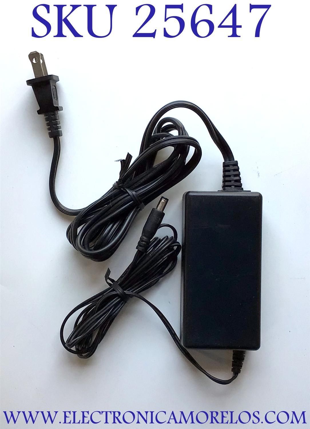 ADAPTADOR ROHS NUMERO DE PARTE G32DD-120267-A / 100-120V~1.0A 60HZ / 12V 2.67A / E255633 / MODELO G32DD-120267-A