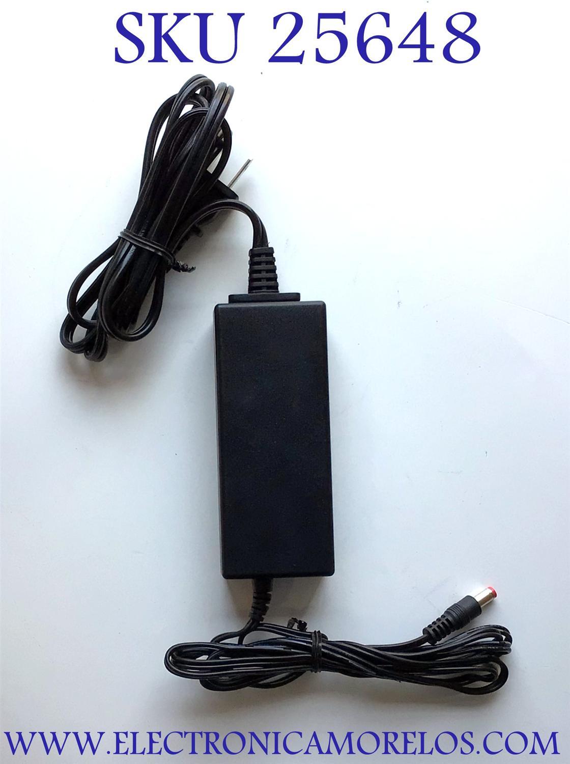 ADAPTADOR ROHS NUMERO DE PARTE SQ40-120300 / 100-120V ~ 1.0A 60HZ / 12V 3.0A / EPS-3 / E467093 / MODELO SQ40-12030