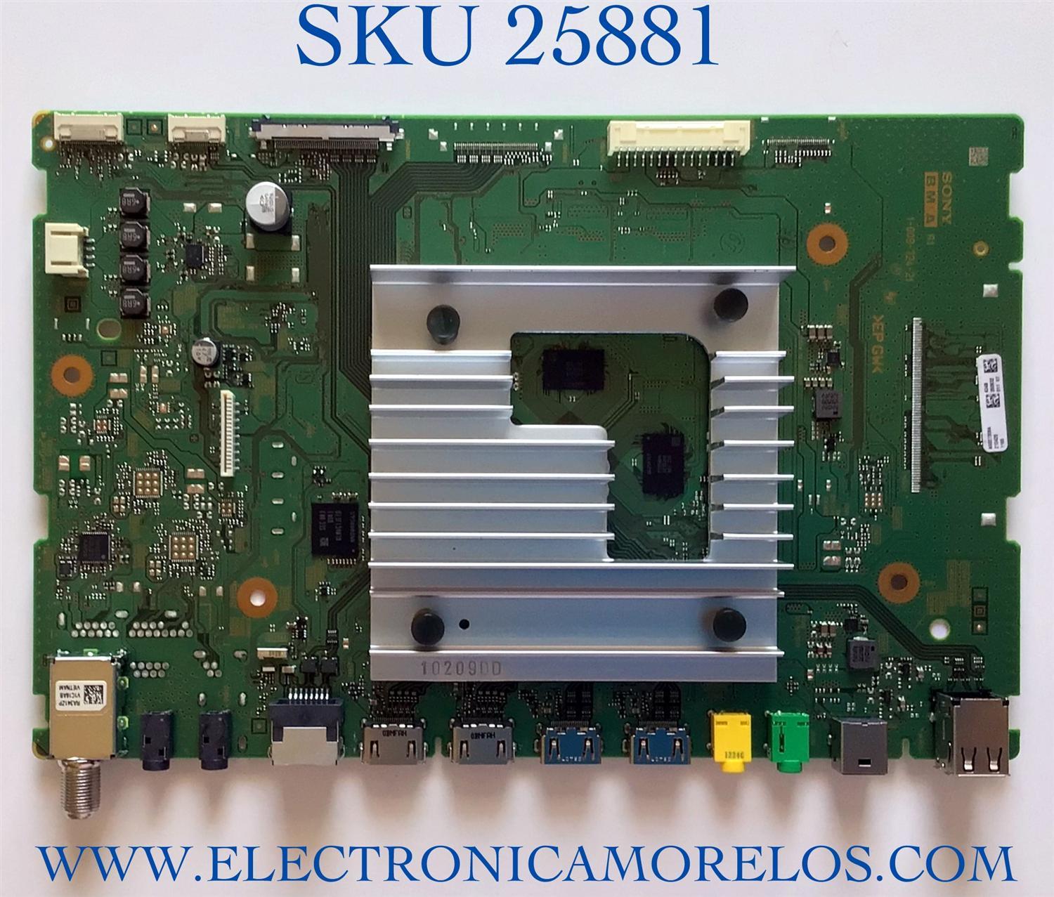 MAIN PARA TV SONY NUMERO DE PARTE A5027308A / 1-009-724-21 / PANEL YSBM065CNO11 / NUMERO DE DISPLAY HV650QUB-N9L / MODELO KD-65X80J