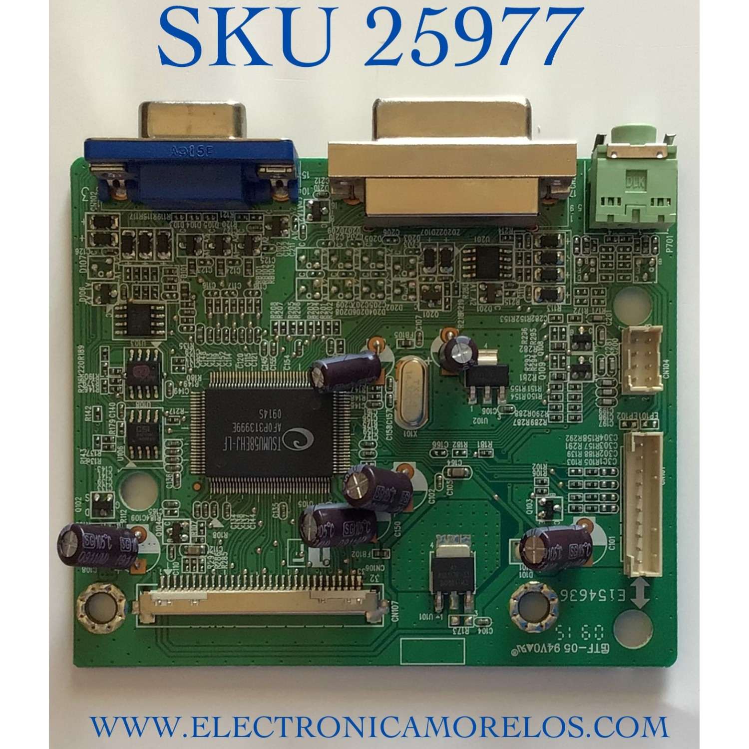 MAIN PARA MONITOR HP NUMERO DE PARTE 792421300800R / 492111300100R / OO280AC02GXJ / PANEL LTM200KT01 / MODELO 2009M