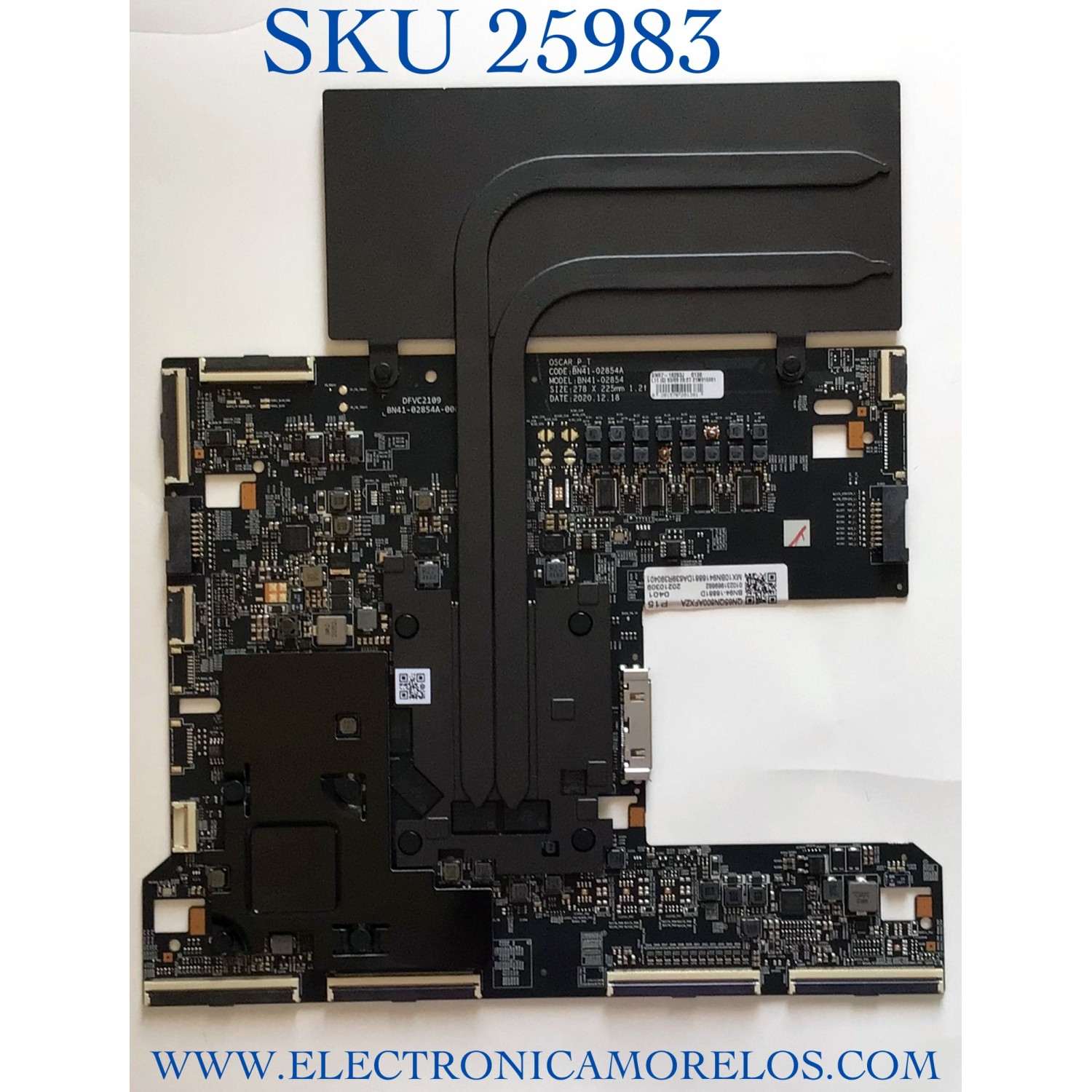 MAIN PARA TV SAMSUNG 8K Neo QLED / NUMERO DE PARTE BN94-16881D / BN41-02854A / BN97-18283J / PANEL CY-TA065JMAV1H / DISPLAY T650MVR04.4 / MODELO QN65QN800AFXZA AB02