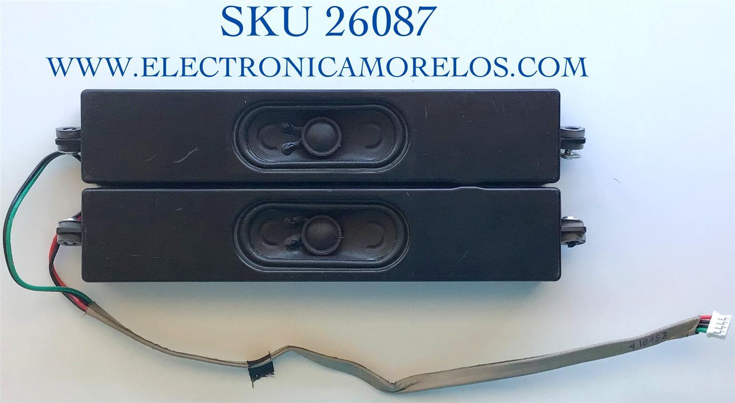 KIT DE BOCINAS (2 PIEZAS) PARA TV VIZIO NUMERO DE PARTE LP2626 / PANEL M260J3-L01 / MODELO LP2626