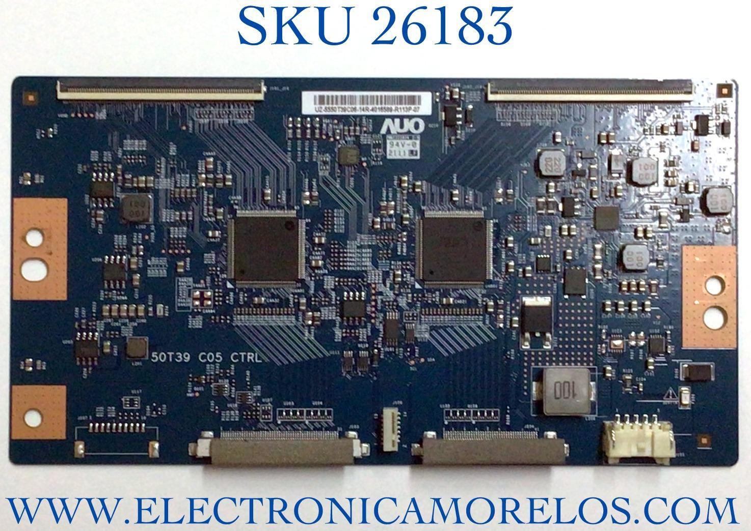 T-CON PARA TV SONY NUMERO DE PARTE 55.50T39.C06 / 50T39 05 CTRL / 5550T39C06 / PANEL YDBM050CCU11 / DISPLAY T500QVN04.4 / MODELO KD-50X85J / KD50X85J