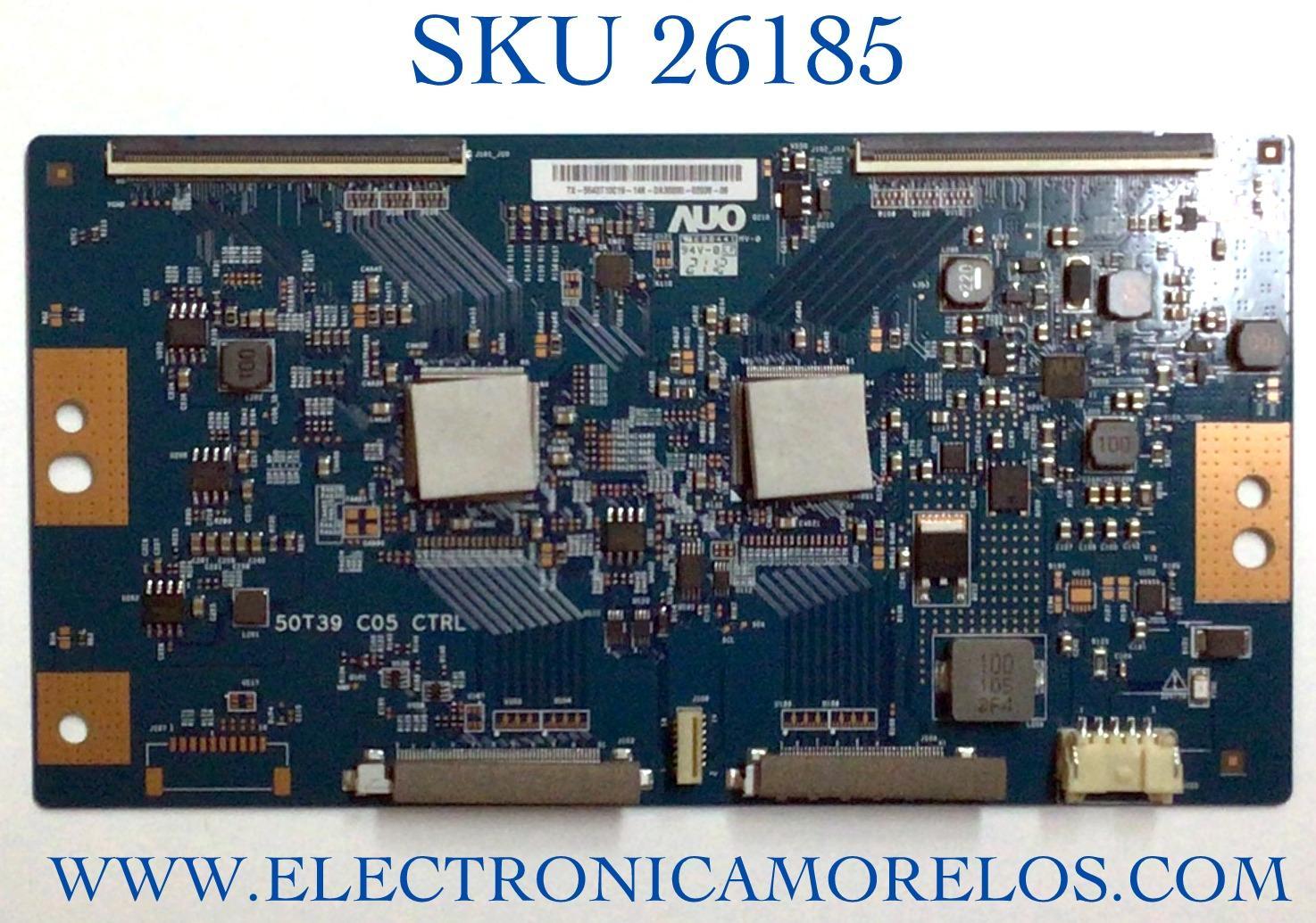 T-CON PARA TV SONY SMART TV / NUMERO DE PARTE 55.43T10.C19 / 5543T10C19 / 50T39-C05 / 50T39 C05 CTRL / PANEL YDBM043CCU11 / MODELO KD-43X85J / KD43X85J