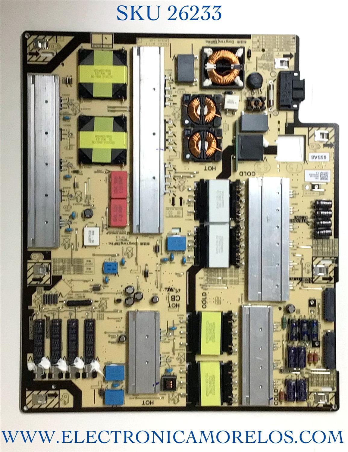 FUENTE PARA TV SAMSUNG NUMERO DE PARTE BN44-01115A / L65SA8NA_ADY / BN4401115A / PANEL CY-TA065FMEV5H / MODELO QN65QN85AAFXZA BF03 / QN65QN85AAFXZA / QN65QN85AAF