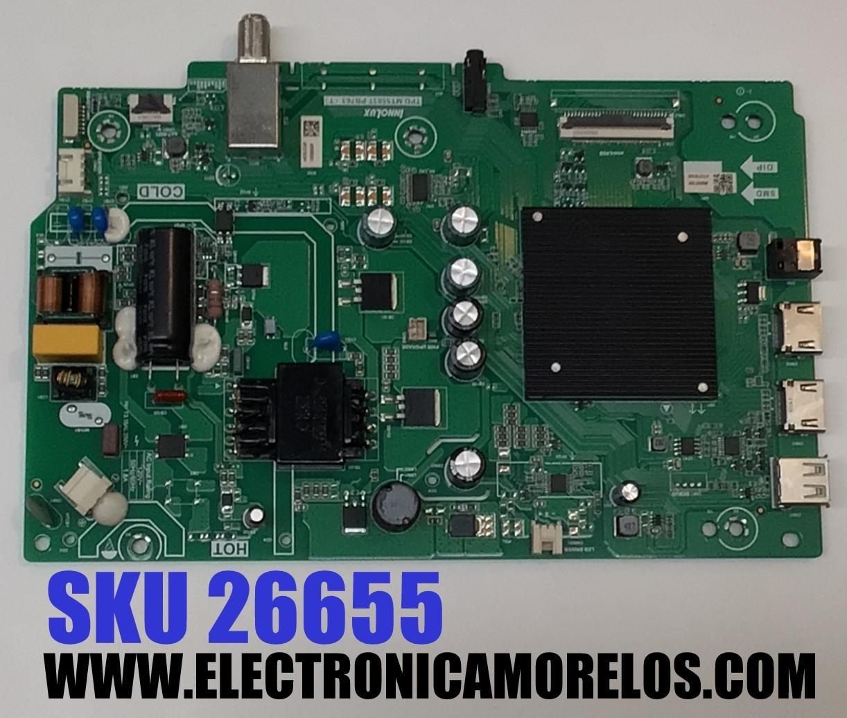MAIN FUENTE COMBO ORIGINAL PARA TV VIZIO FHD SMARTCAST / NUMERO DE PARTE TPD.MT5583T.PB763 / M006T30R / TPD.MT5583T.PB763(T) / AY327X03D8 / A000B200J / AP327X03P1 / MODELO D40FM-K09 / D40FM-K09 LINIK4SY