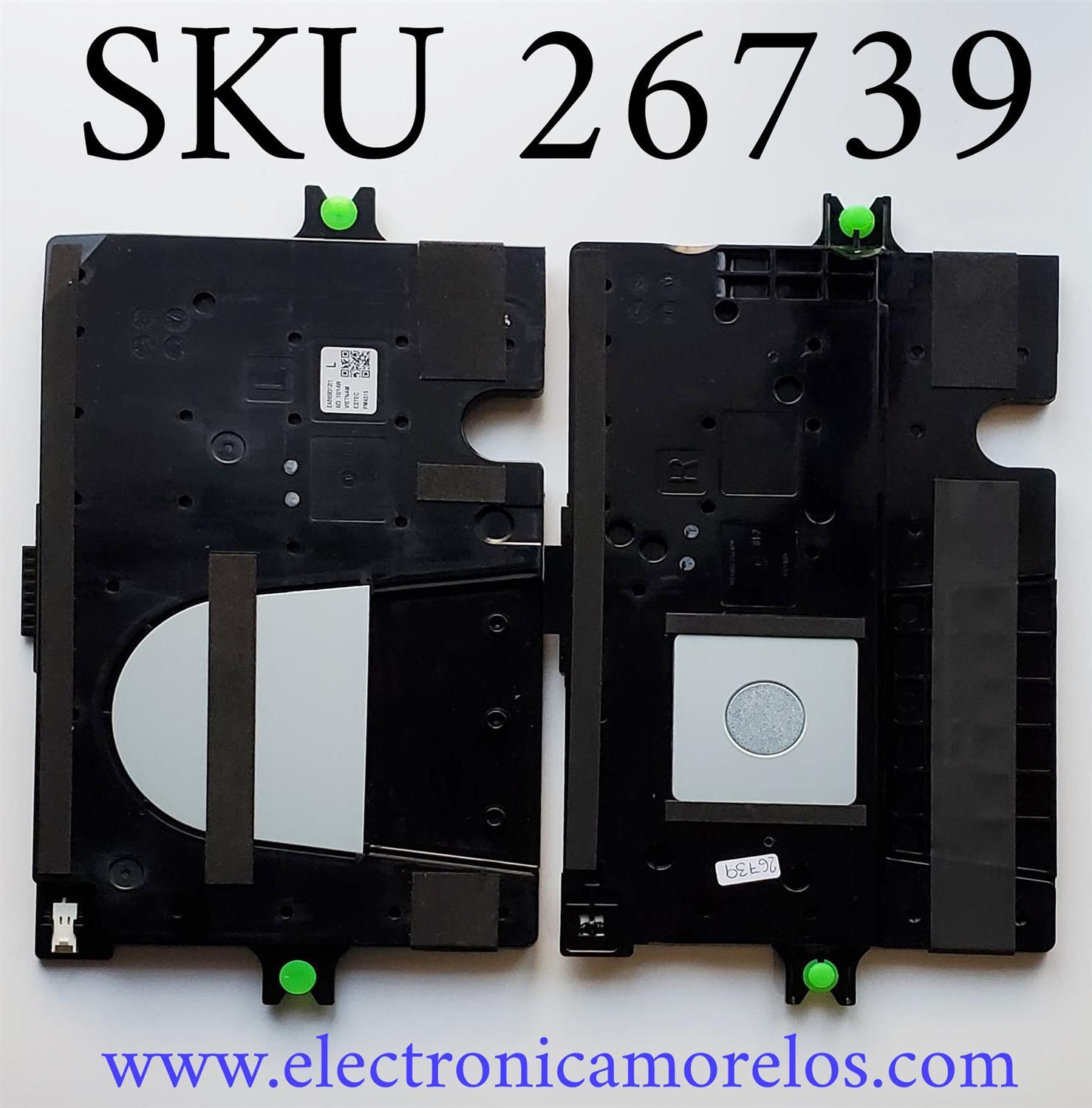 KIT DE BOCINAS PARA TV LG / NUMERO DE PARTE EAB65831201 / EAB65831202 / 6Ω 10/14W / PM4515 / PC+ABS-FR (40) / MODELO 86QNED80TUC / 55QNED80URA 