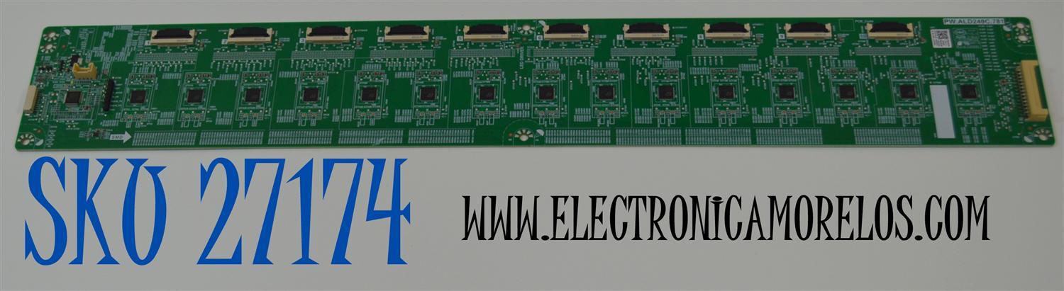 LED DRIVER ORIGINAL NUEVA PARA TV PANASONIC / NUMERO DE PARTE 81-BLI24X-C245002 / PW.ALD240C.781 / PW.ALD240C.781-M-04 / PW.ALD240C.781_A7.1_2 / E203640 / 2605W52A0 / 231207 / PANEL LVU650CSDX E0340 / DISPLAY ST6451D07-2 Ver.2.1 / MODELO TX-65MX950E