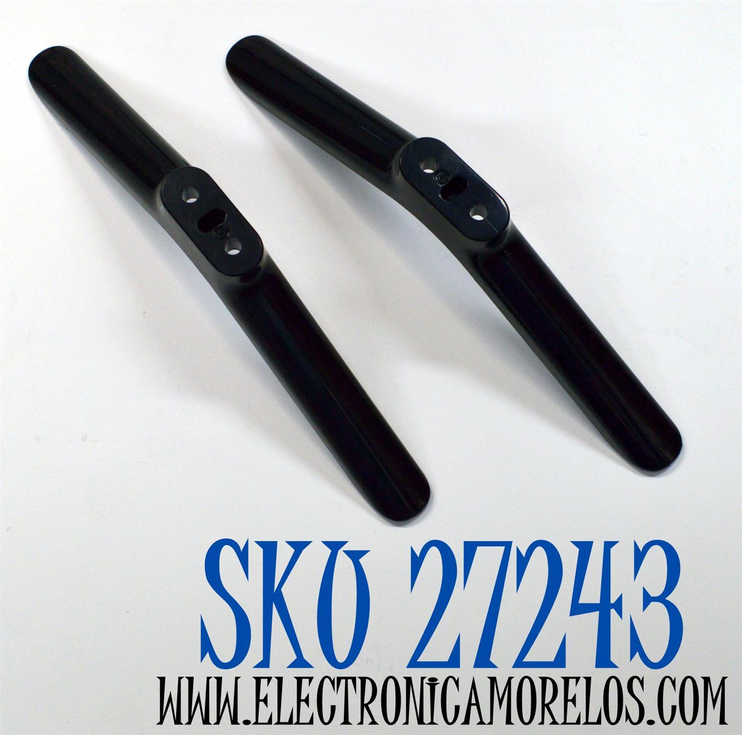 KIT DE BASES ORIGINAL NUEVAS PARA TV PHILIPS 2 PIEZAS / NUMERO DE PARTE XYC850209506 / XYC850209506 1 / XYC850209506 2 / PANEL C400Y21-G5 / DISPLAY V400HJ9-PE1 REV.C4 / MODELO 40PFL6533 / 40PFL6533/F7 / 40PFL6543 / 40PFL6543/F6 / 40PFL6543/F7