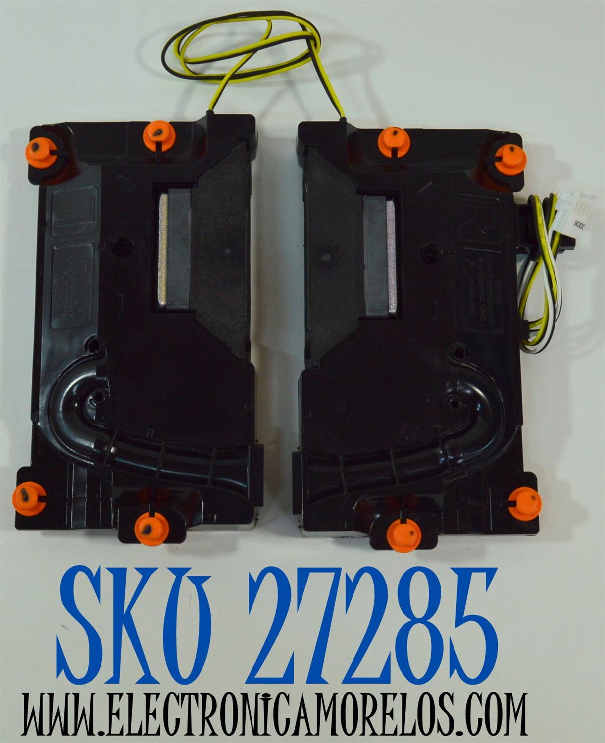 KIT DE BOCINAS ORIGINAL PARA TV SAMSUNG 2 PIEZAS / NUMERO DE PARTE BN96-58391D / BN63-21112AX001 / BN63-21111AX001 / BN63-21110AX001 / BN63-21109AX001 / BN9658391D / 43DU7000 / 6Ω / 10W / B34B01SV23 / MODELO UN60DU6900FXZA / UN60DU7000FXZX