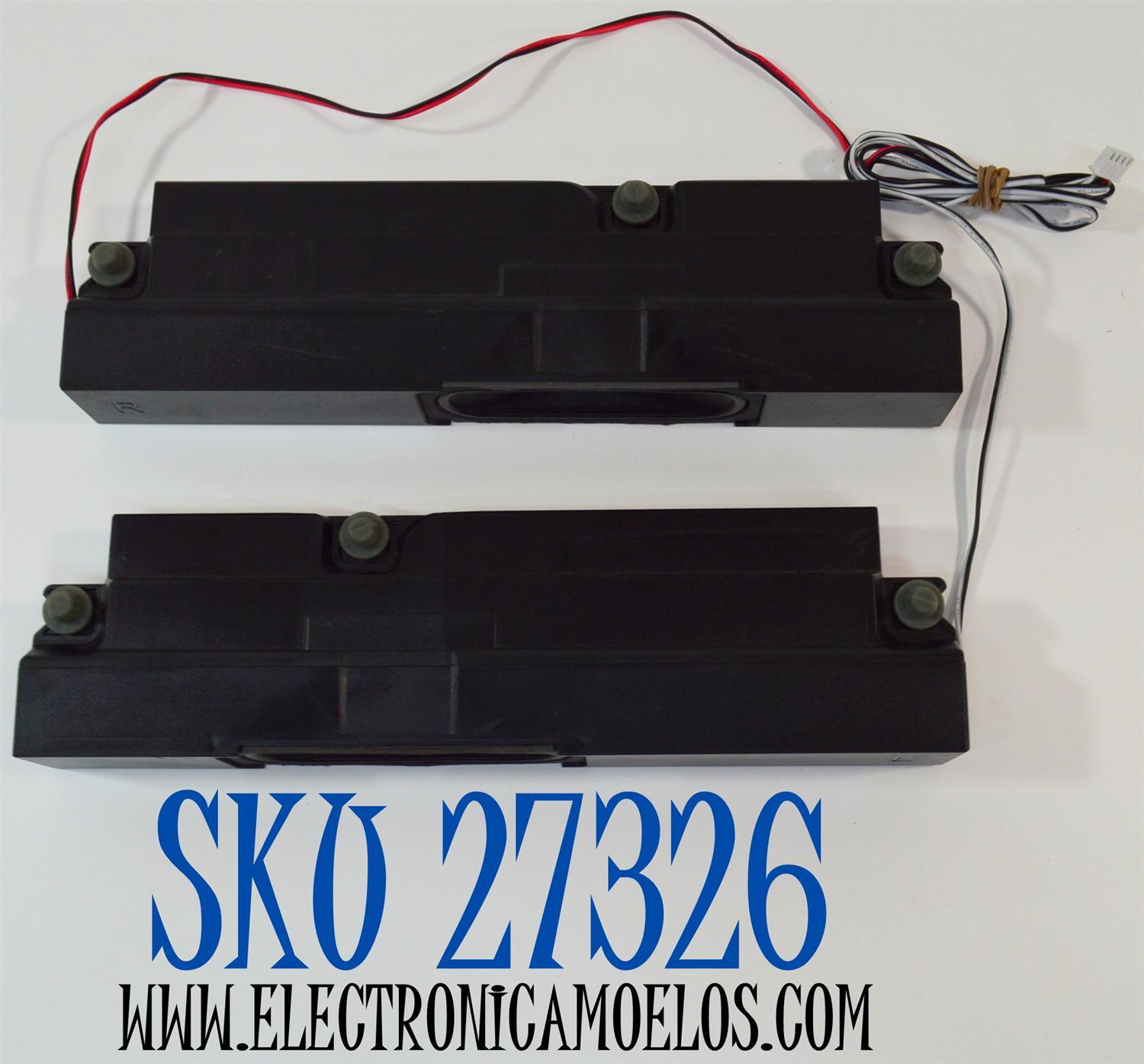KIT DE BOCINAS PARA TV VIZIO 2 PIEZAS / NUMERO DE PARTE VT 1020570 / B436 / B436-BA001 / 6Ω / 10W / MODELO V4K86C-0804