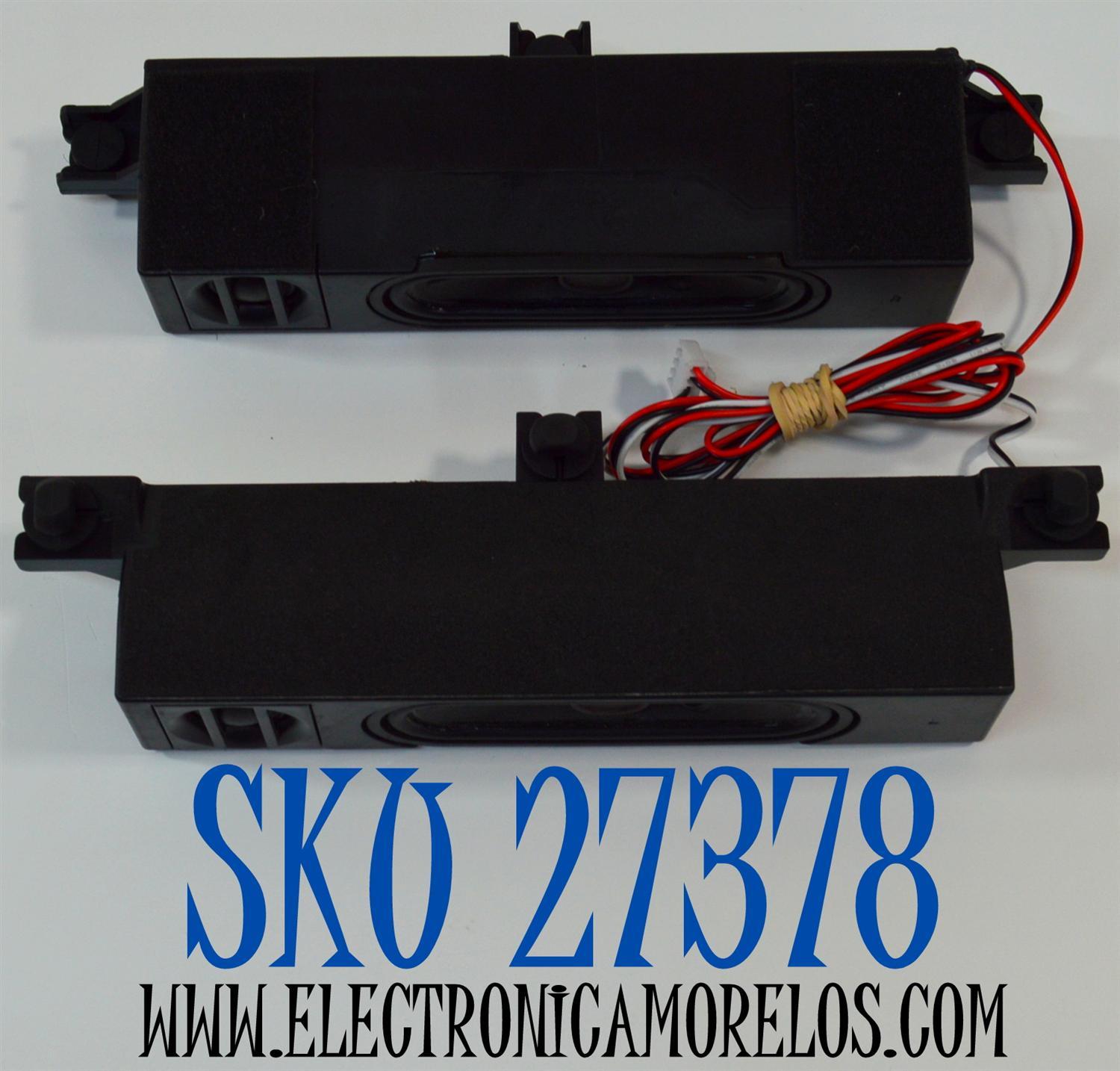 KIT DE BOCINAS ORIGINAL PARA TV VIZIO 2 PIEZAS / NUMERO DE PARTE MTC65B0 / 6Ω / 12W / MODELO V4K65M-0810 / V4K65M-0810 LMC1VHA / 100012586 55"
