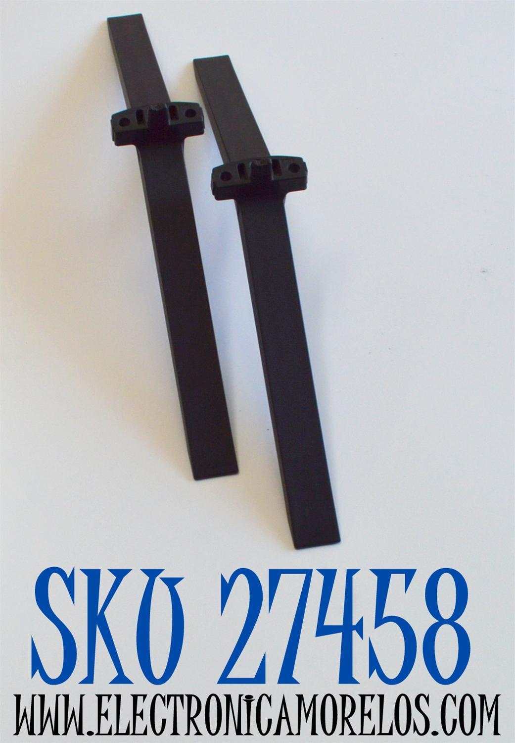 KIT DE BASES ORIGINAL PARA TV LG 2 PIEZAS / NUMERO DE PARTE MEZ69071701 / MEZ69071708 / MEZ69071701(REV01) / MEZ69071708(REV00) / MAM660025 / MODELO 86UQ90 / 75" / 70"