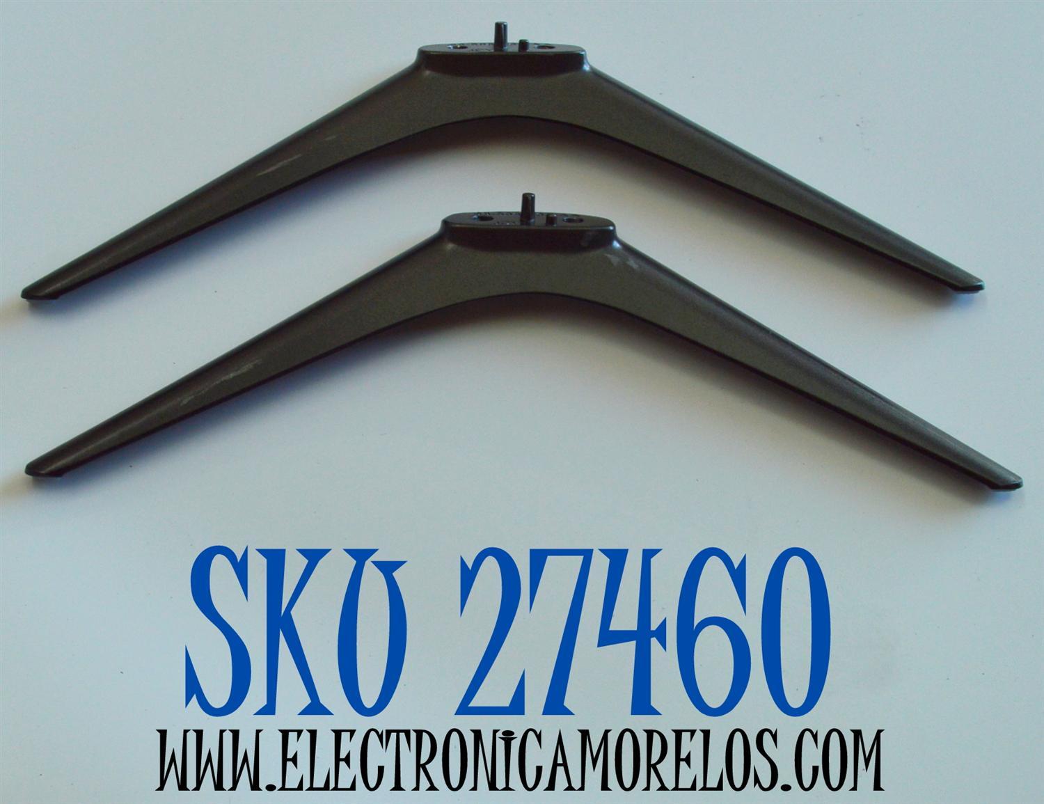 KIT DE BASES ORIGINAL PARA TV KALLEY 2 PIEZAS / NUMERO DE PARTE 68-598910-4AA / JCY / MODELO K-ATV58UHD