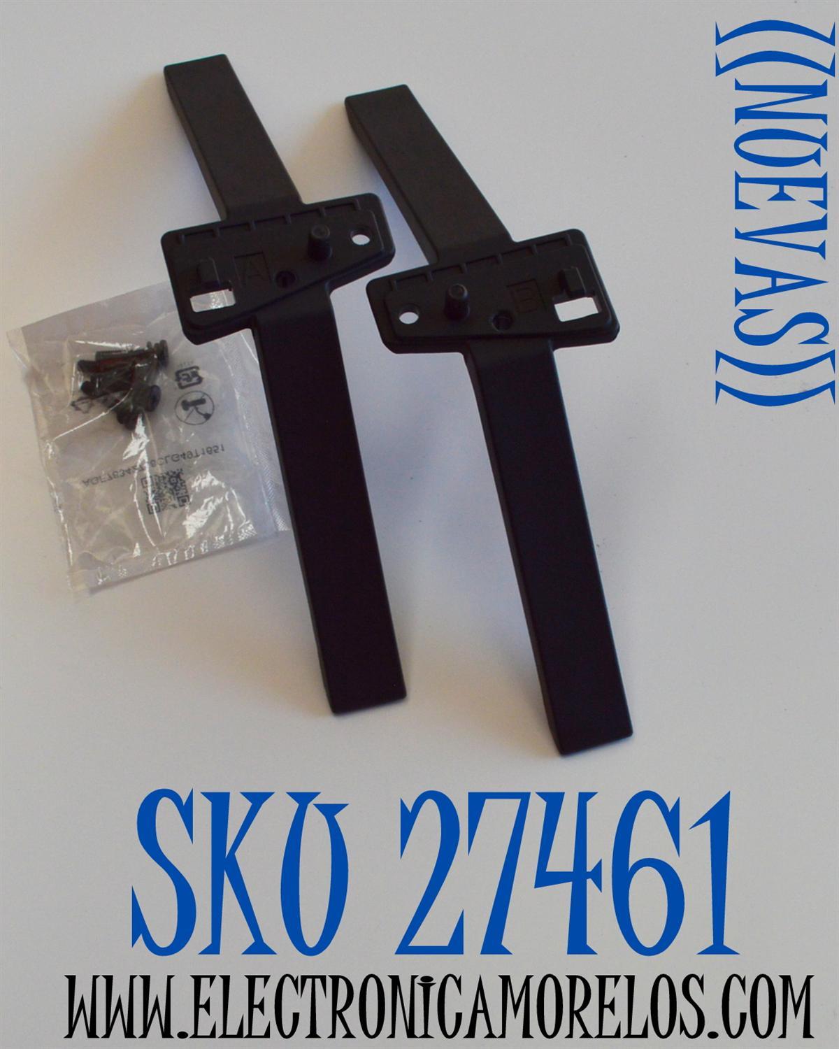 KIT DE BASES ORIGINAL NUEVAS PARA TV LG 2 PIEZAS / NUMERO DE PARTE MEZ69071717 / MEZ69071717(REV00) / MAM660092 / MEZ64114729 (REV01) / MEZ64114730 (REV01) / AAN30078366IHE / AAN30078365IHE / MODELO 55UT7000PUA / 55UT7000PUA.BUSDLJM / 55/50UQ80