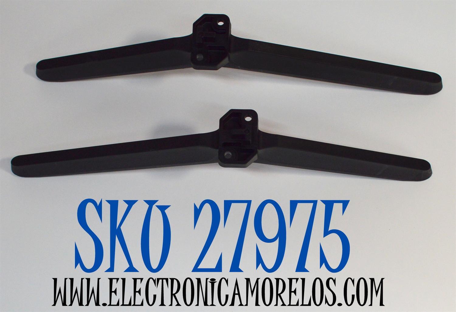 KIT DE BASES ORIGINAL PARA TV HISENSE 2 PIEZAS / NUMERO DE PARTE RSAG8.078.7359 / PA6-GF30 / MODELO 75U6K / 75QD6N / 75R6E5 / 70R6E4 / 70A65H / 70A6H / 70R63G / 70R6E5
