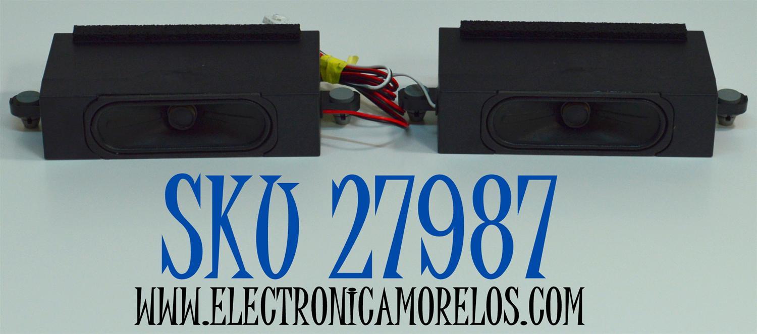 KIT DE BOCINAS ORIGINAL PARA TV VIZIO 2 PIEZAS / NUMERO DE PARTE 1023482 / VT1023482 / B449 / B449-BA020 / MODELO M65Q6-L4 / M65Q6-L4 LBVR7PB