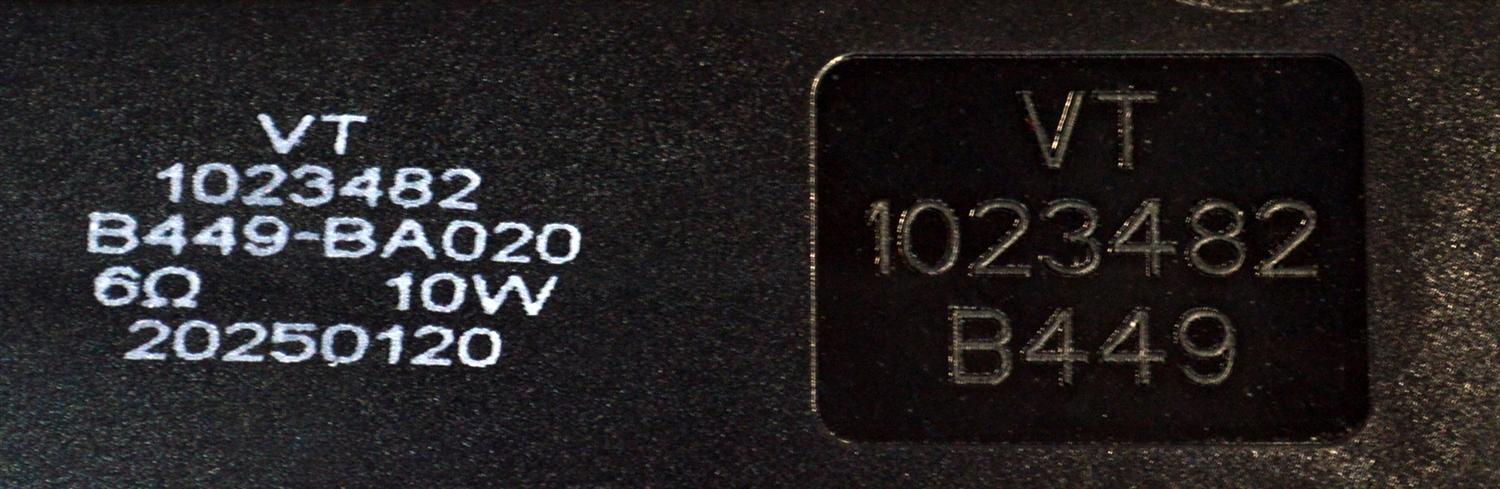 KIT DE BOCINAS ORIGINAL PARA TV VIZIO 2 PIEZAS / NUMERO DE PARTE 1023482 / VT1023482 / B449 / B449-BA020 / MODELO M65Q6-L4 / M65Q6-L4 LBVR7PB - Imagen 2