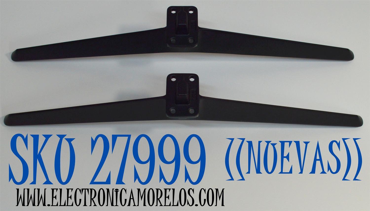 KIT DE BASES ORIGINAL NUEVAS PARA TV VIZIO 2 PIEZAS / NUMERO DE PARTE 81304-00919 / V86 / 81304-009192413AD003745 / 81304-009192413AD003768 / MODELO V4K86C-0804 - Imagen 1
