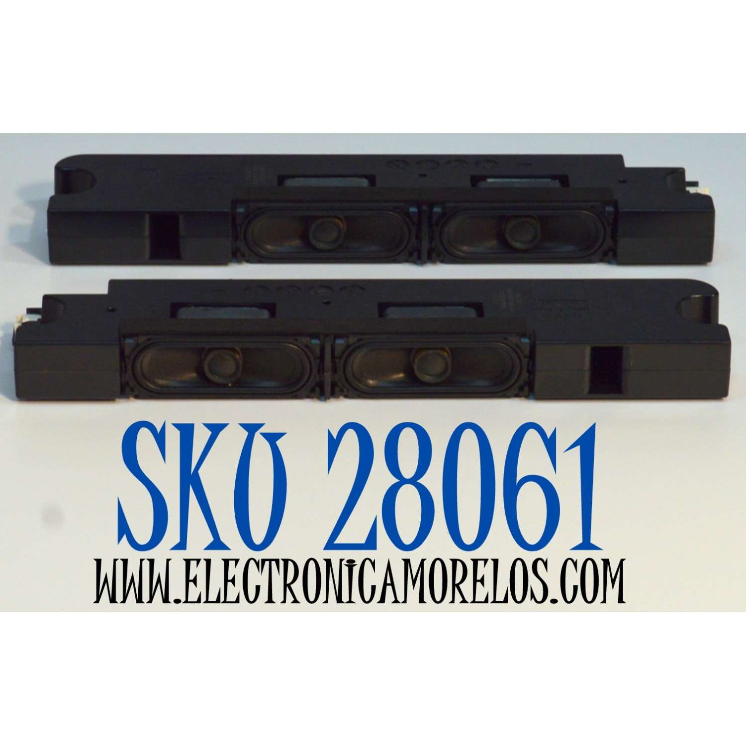 KIT DE BOCINAS ORIGINAL PARA TV LG 2 PIEZAS / NUMERO DE PARTE EAB63628203 / EAB63628204 / 240821W3 / JIEFU / MODELO 43UA7500ZUA / 43UA7500ZUA.BUSFKLR