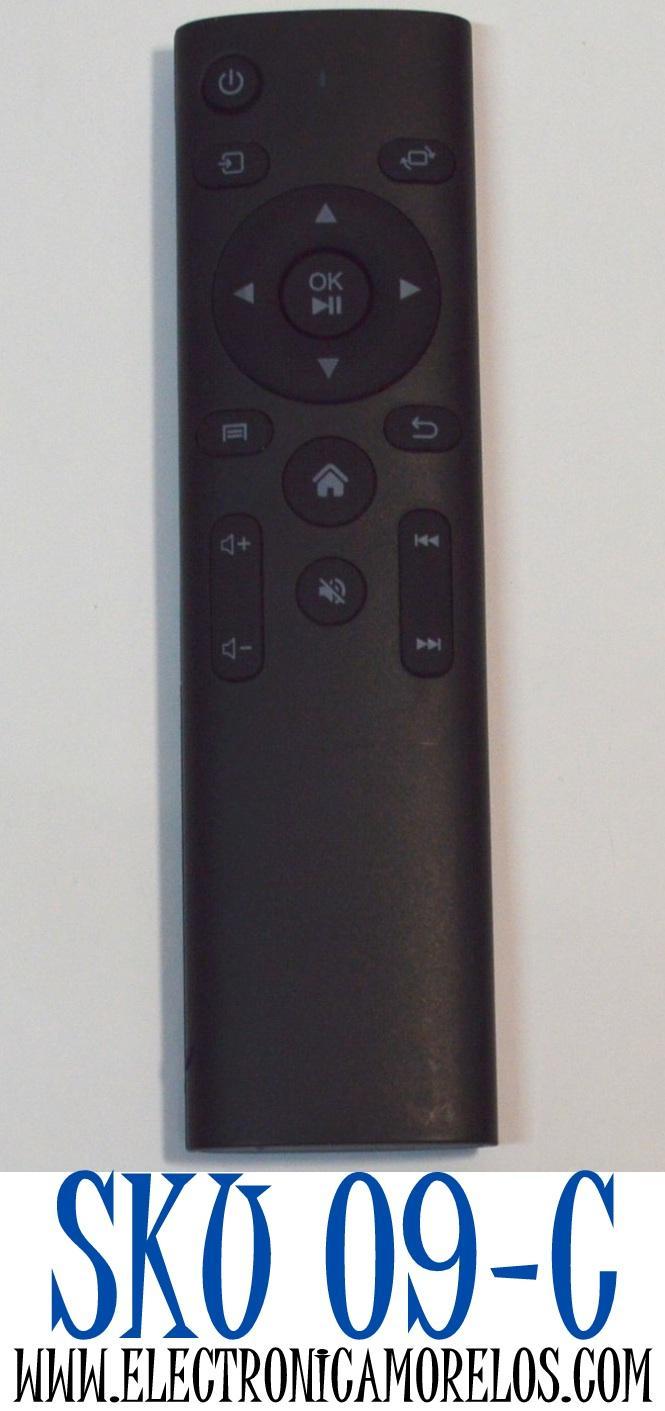 CONTROL REMOTO PARA EL CONTROL BASICO DE MENUS EN PROYECTORES INTELIGENTES CON SISTEMA OPERATIVO ANDROID COMPATIBLE CON VARIOS MINI PROYECTORES PORTATILES COMO EL XIAOMI MI SMART COMPACT PROJECTOR / TOPVISION JQ818B / RAYDEM RD-881 / GROVIEW RD881